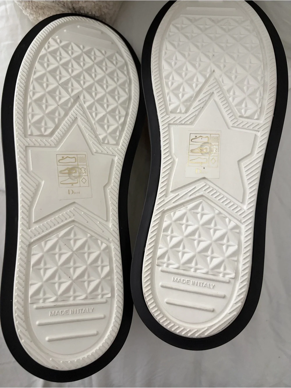 Brand new Walk'n'Dior Platform Sneaker, Stone Gray Oblique Embroidered Cotton